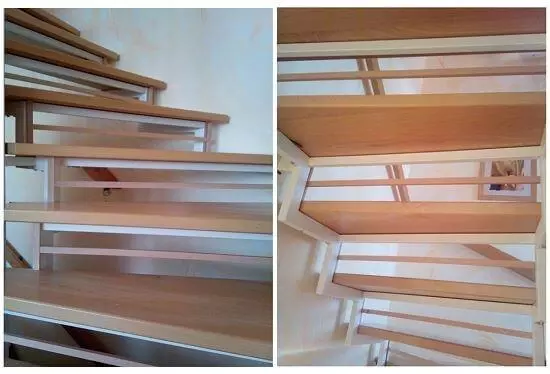 Für Katzen abgesicherte Treppenstufen